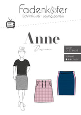 Papierschnittmuster Rock Anne Damen Fadenkäfer